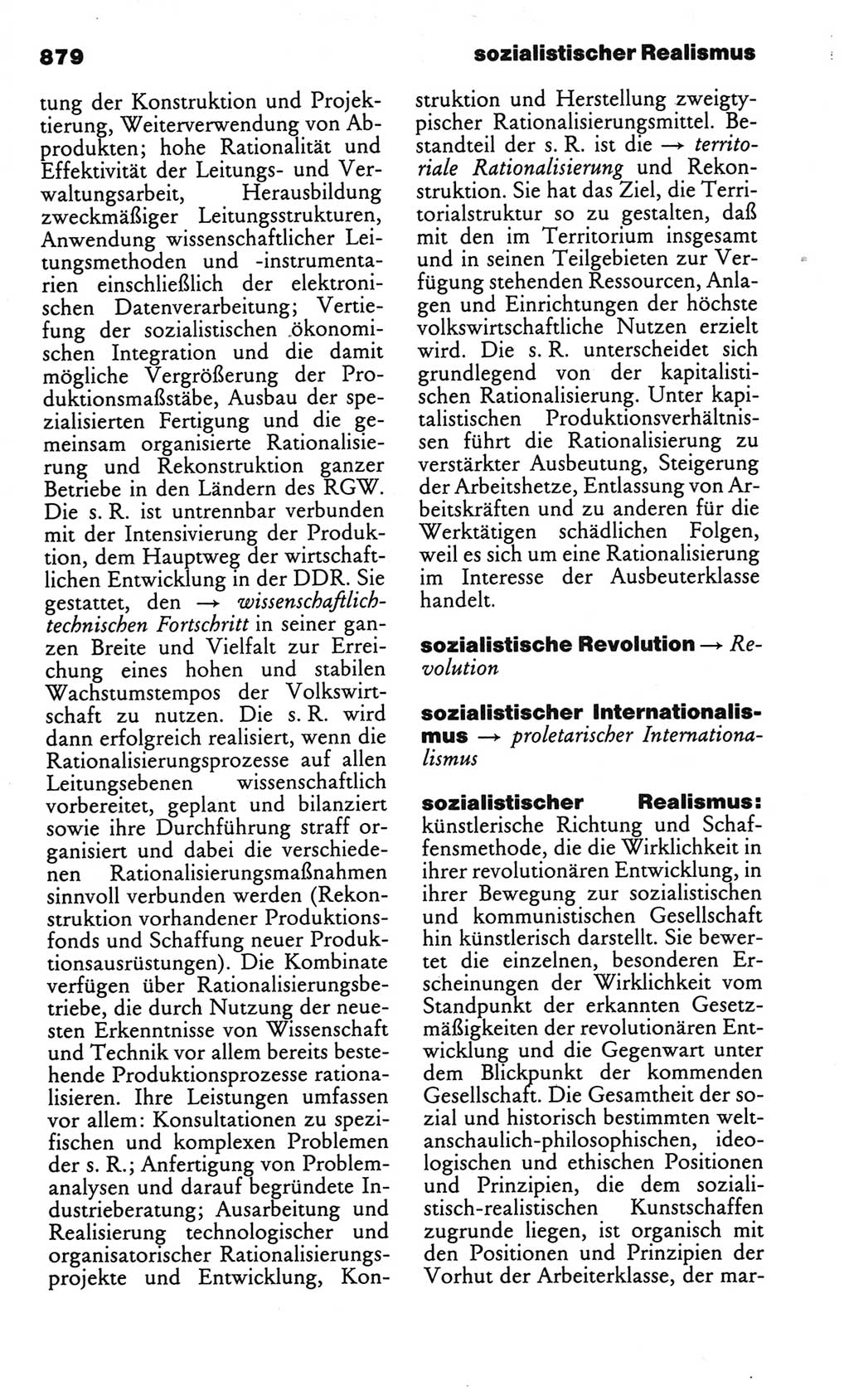 Kleines politisches Wörterbuch [Deutsche Demokratische Republik (DDR)] 1986, Seite 879 (Kl. pol. Wb. DDR 1986, S. 879)