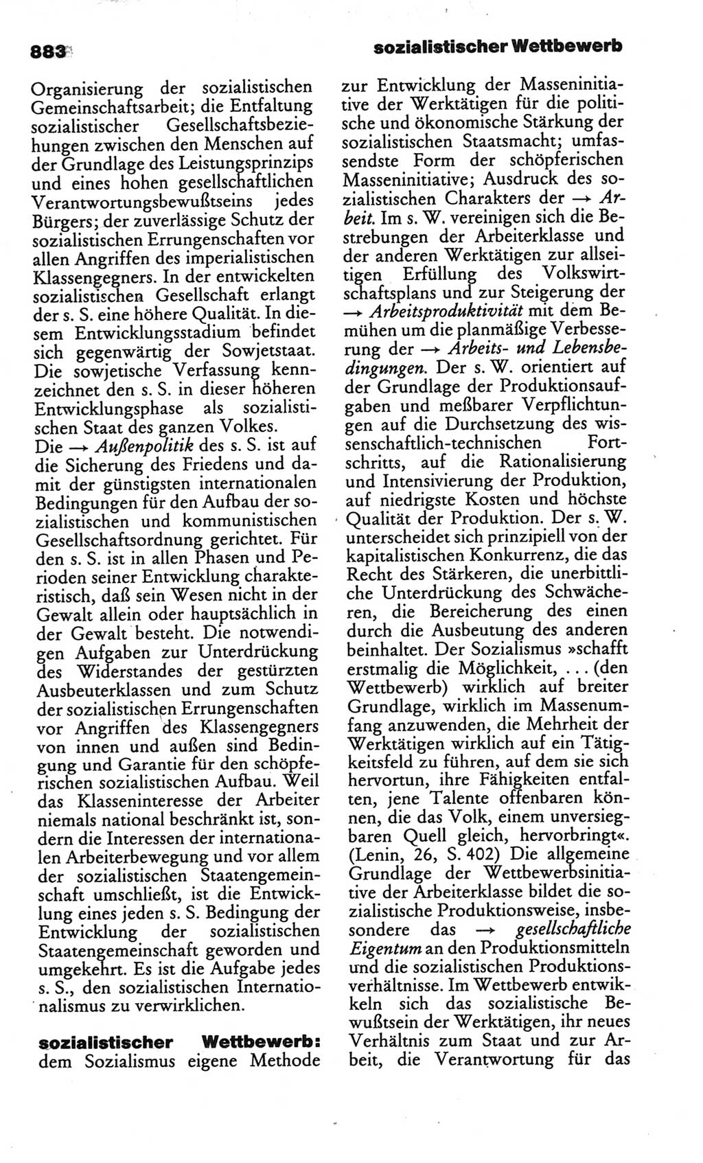 Kleines politisches Wörterbuch [Deutsche Demokratische Republik (DDR)] 1986, Seite 883 (Kl. pol. Wb. DDR 1986, S. 883)