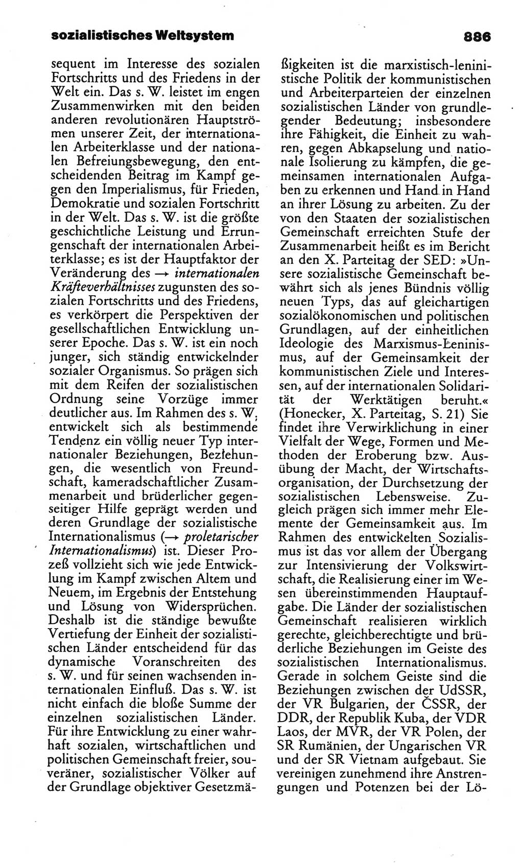 Kleines politisches Wörterbuch [Deutsche Demokratische Republik (DDR)] 1986, Seite 886 (Kl. pol. Wb. DDR 1986, S. 886)