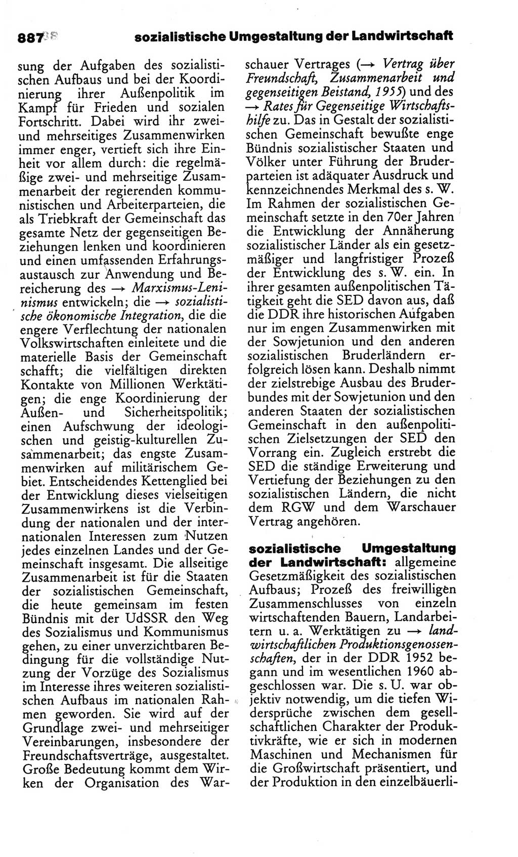 Kleines politisches Wörterbuch [Deutsche Demokratische Republik (DDR)] 1986, Seite 887 (Kl. pol. Wb. DDR 1986, S. 887)