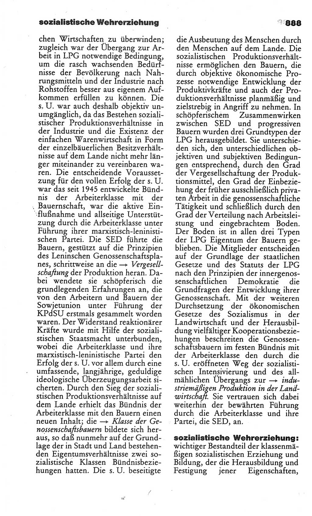 Kleines politisches Wörterbuch [Deutsche Demokratische Republik (DDR)] 1986, Seite 888 (Kl. pol. Wb. DDR 1986, S. 888)