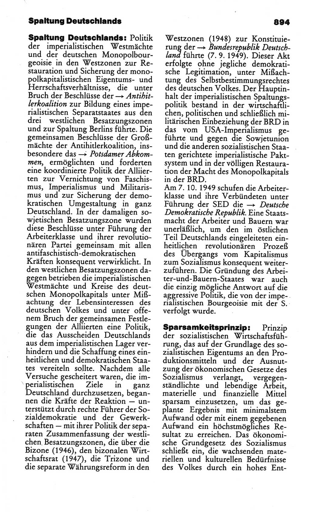 Kleines politisches Wörterbuch [Deutsche Demokratische Republik (DDR)] 1986, Seite 894 (Kl. pol. Wb. DDR 1986, S. 894)