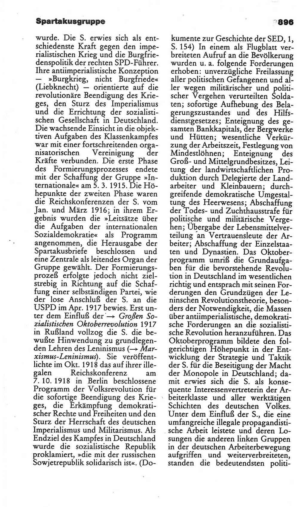 Kleines politisches Wörterbuch [Deutsche Demokratische Republik (DDR)] 1986, Seite 896 (Kl. pol. Wb. DDR 1986, S. 896)