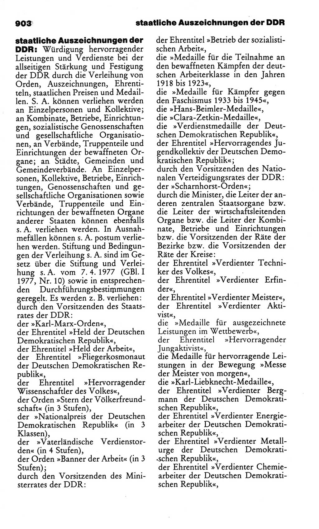 Kleines politisches Wörterbuch [Deutsche Demokratische Republik (DDR)] 1986, Seite 903 (Kl. pol. Wb. DDR 1986, S. 903)