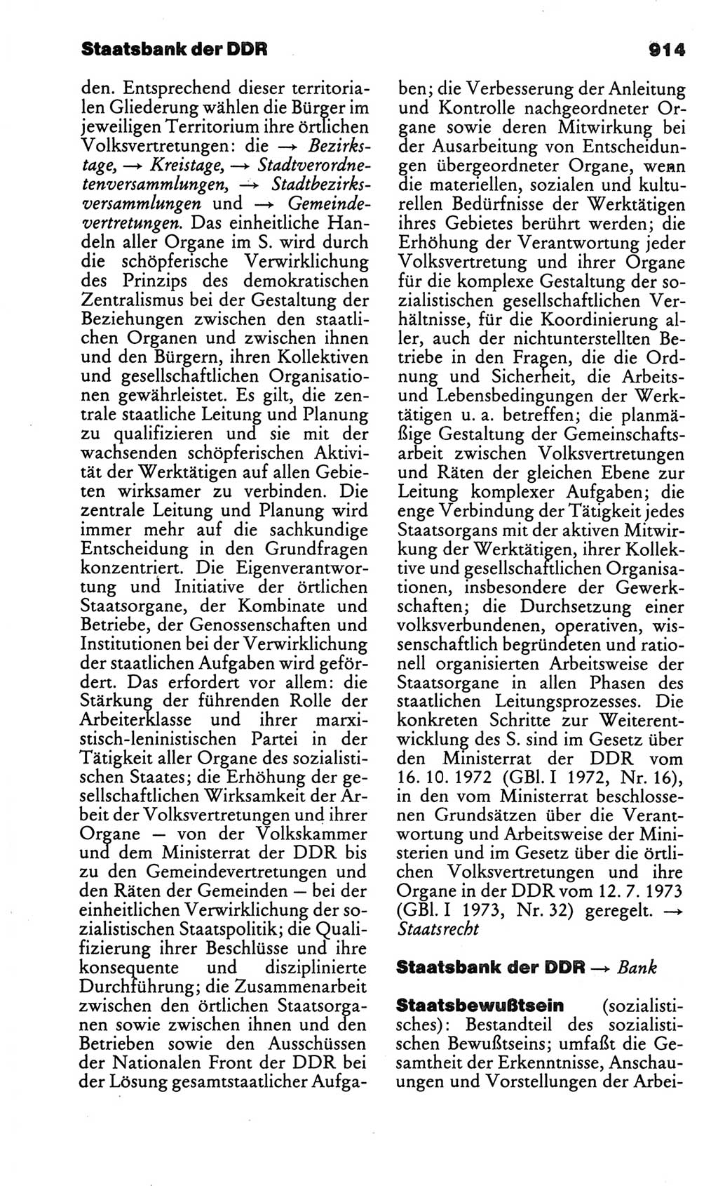Kleines politisches Wörterbuch [Deutsche Demokratische Republik (DDR)] 1986, Seite 914 (Kl. pol. Wb. DDR 1986, S. 914)