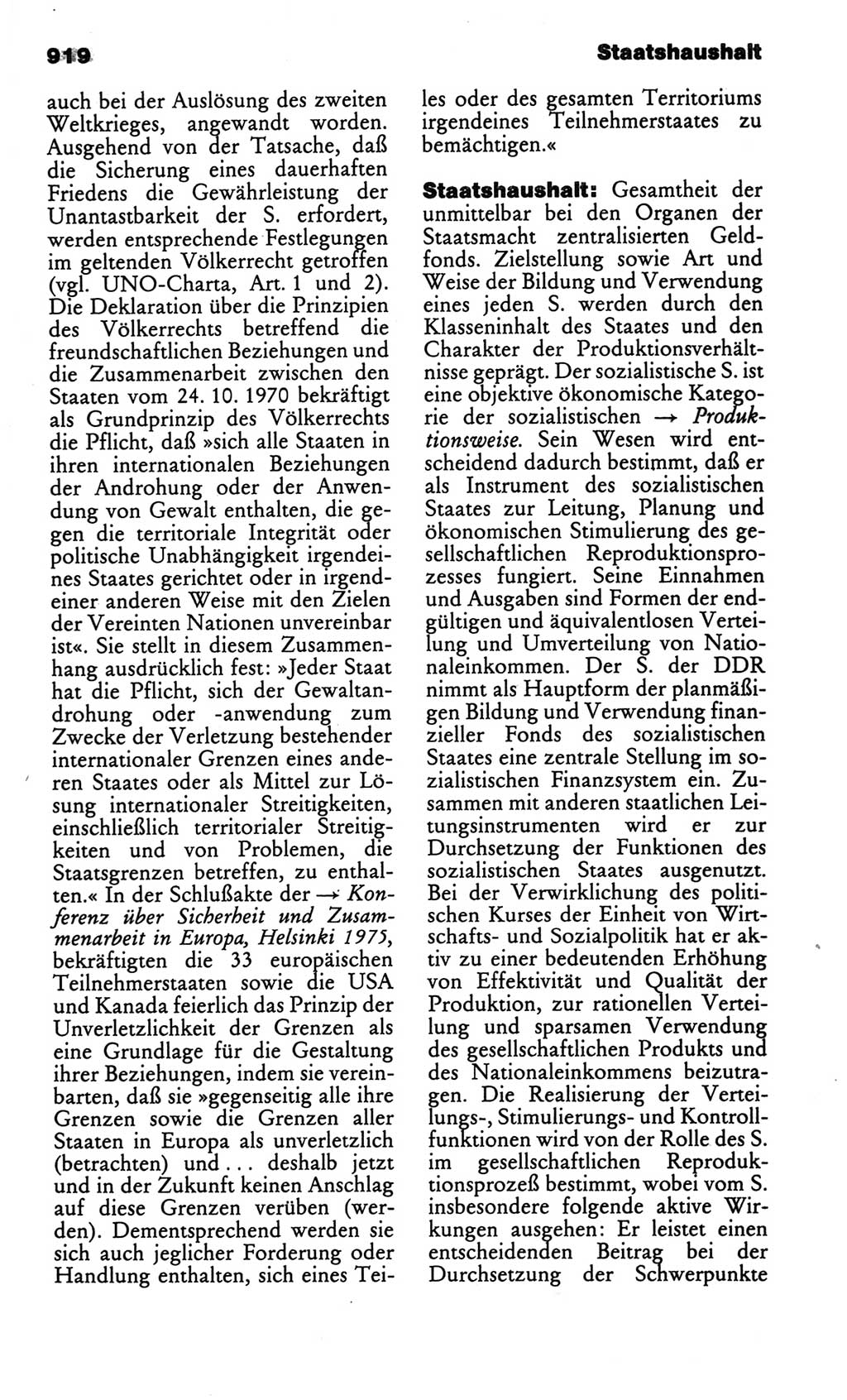 Kleines politisches Wörterbuch [Deutsche Demokratische Republik (DDR)] 1986, Seite 919 (Kl. pol. Wb. DDR 1986, S. 919)