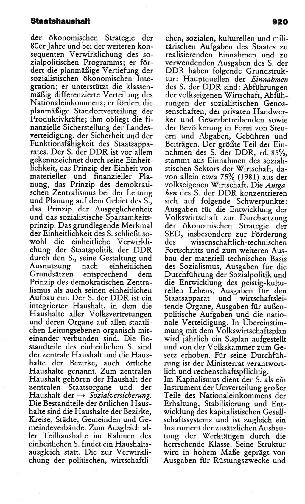 Kleines politisches Wörterbuch [Deutsche Demokratische Republik (DDR)] 1986, Seite 920 (Kl. pol. Wb. DDR 1986, S. 920)