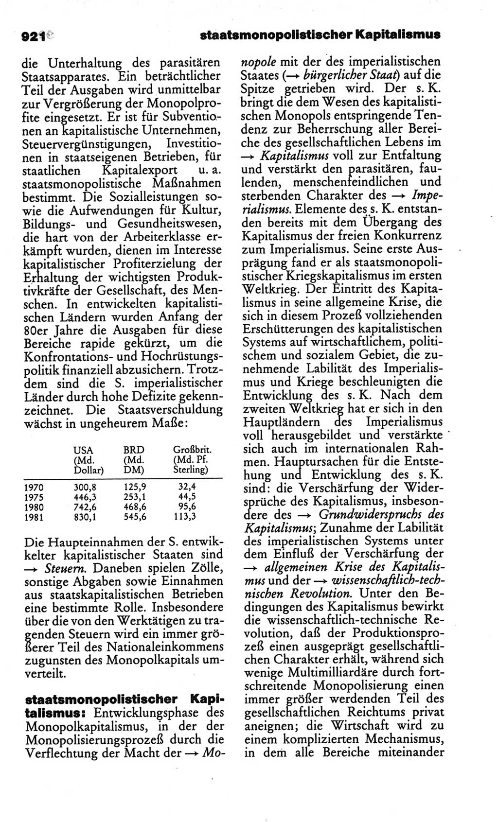 Kleines politisches Wörterbuch [Deutsche Demokratische Republik (DDR)] 1986, Seite 921 (Kl. pol. Wb. DDR 1986, S. 921)