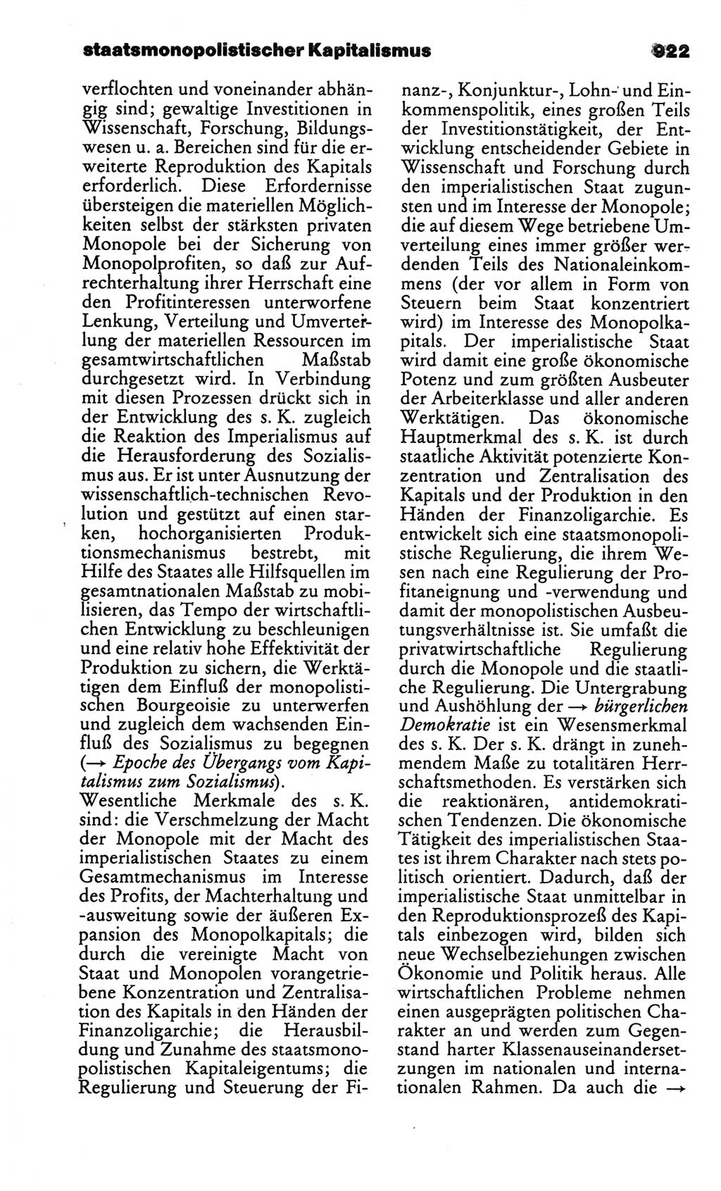Kleines politisches Wörterbuch [Deutsche Demokratische Republik (DDR)] 1986, Seite 922 (Kl. pol. Wb. DDR 1986, S. 922)