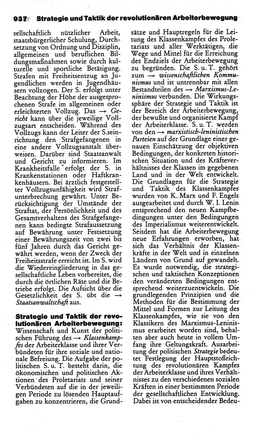 Kleines politisches Wörterbuch [Deutsche Demokratische Republik (DDR)] 1986, Seite 937 (Kl. pol. Wb. DDR 1986, S. 937)