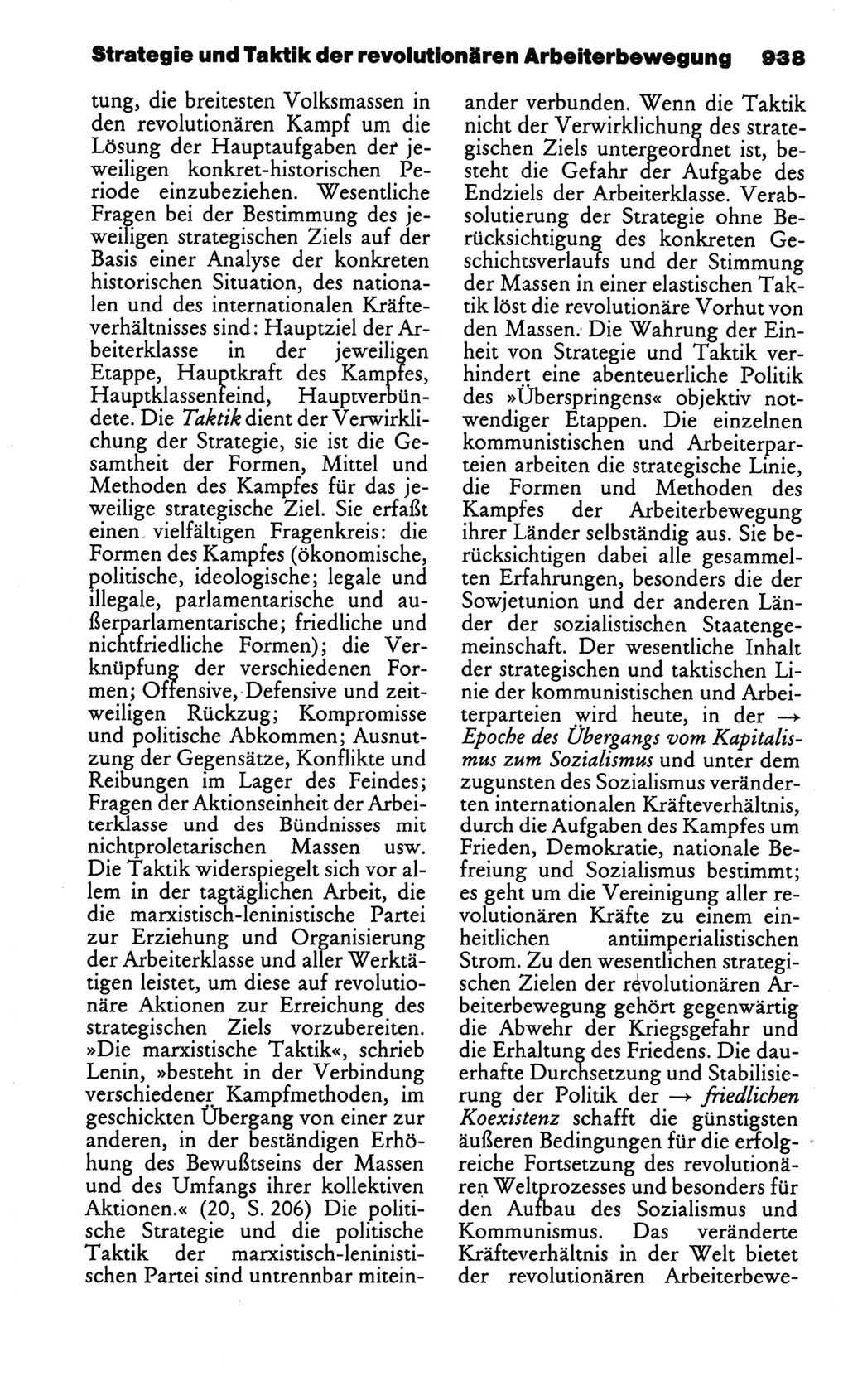 Kleines politisches Wörterbuch [Deutsche Demokratische Republik (DDR)] 1986, Seite 938 (Kl. pol. Wb. DDR 1986, S. 938)