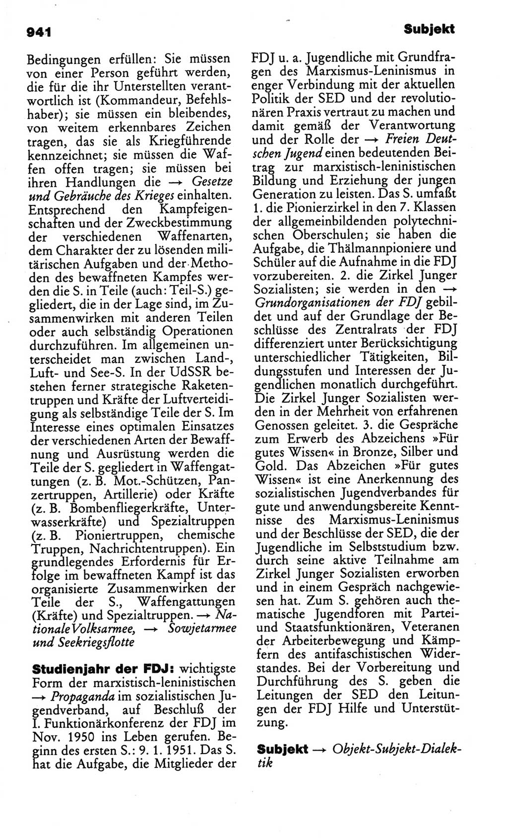Kleines politisches Wörterbuch [Deutsche Demokratische Republik (DDR)] 1986, Seite 941 (Kl. pol. Wb. DDR 1986, S. 941)
