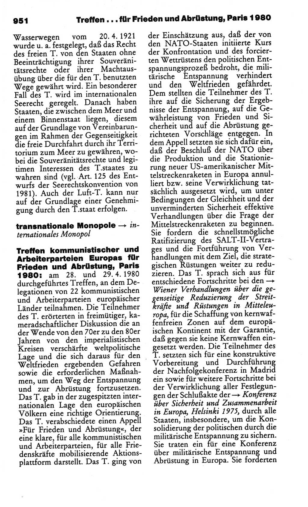Kleines politisches Wörterbuch [Deutsche Demokratische Republik (DDR)] 1986, Seite 951 (Kl. pol. Wb. DDR 1986, S. 951)