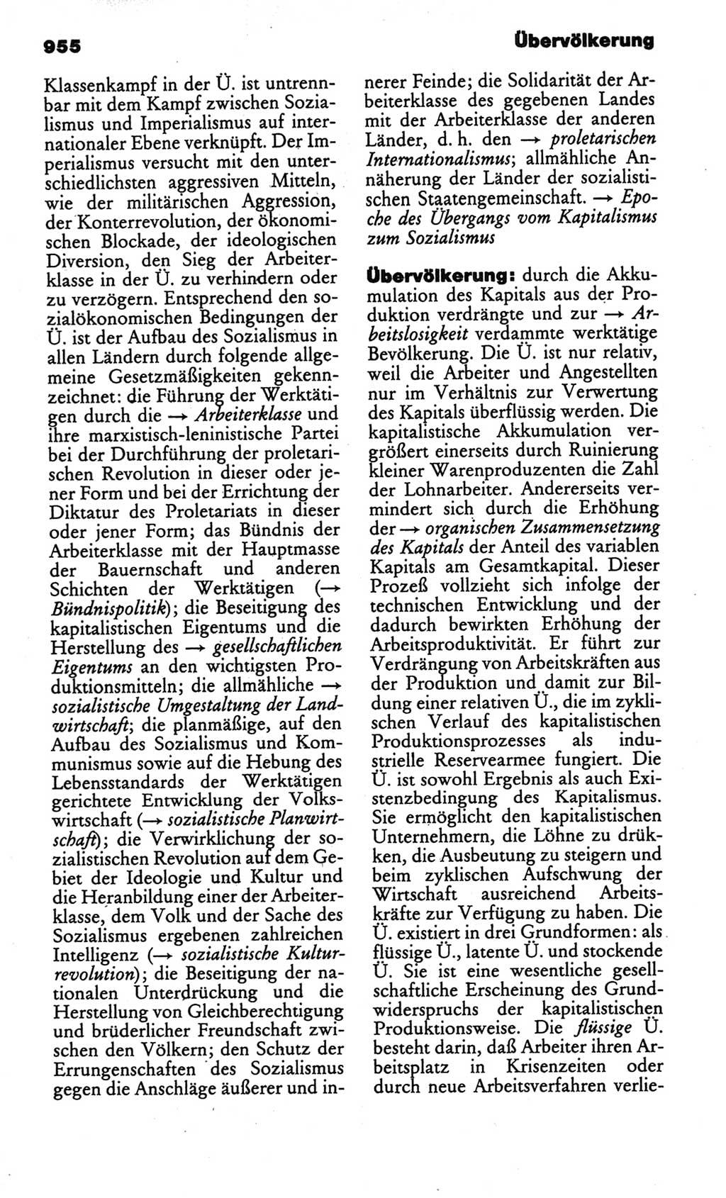 Kleines politisches Wörterbuch [Deutsche Demokratische Republik (DDR)] 1986, Seite 955 (Kl. pol. Wb. DDR 1986, S. 955)