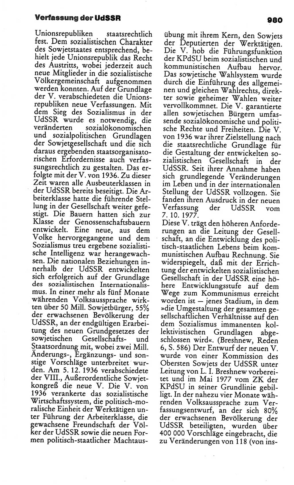 Kleines politisches Wörterbuch [Deutsche Demokratische Republik (DDR)] 1986, Seite 980 (Kl. pol. Wb. DDR 1986, S. 980)
