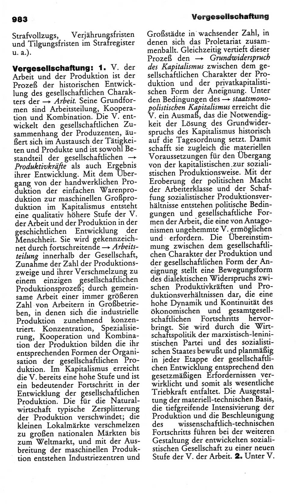 Kleines politisches Wörterbuch [Deutsche Demokratische Republik (DDR)] 1986, Seite 983 (Kl. pol. Wb. DDR 1986, S. 983)