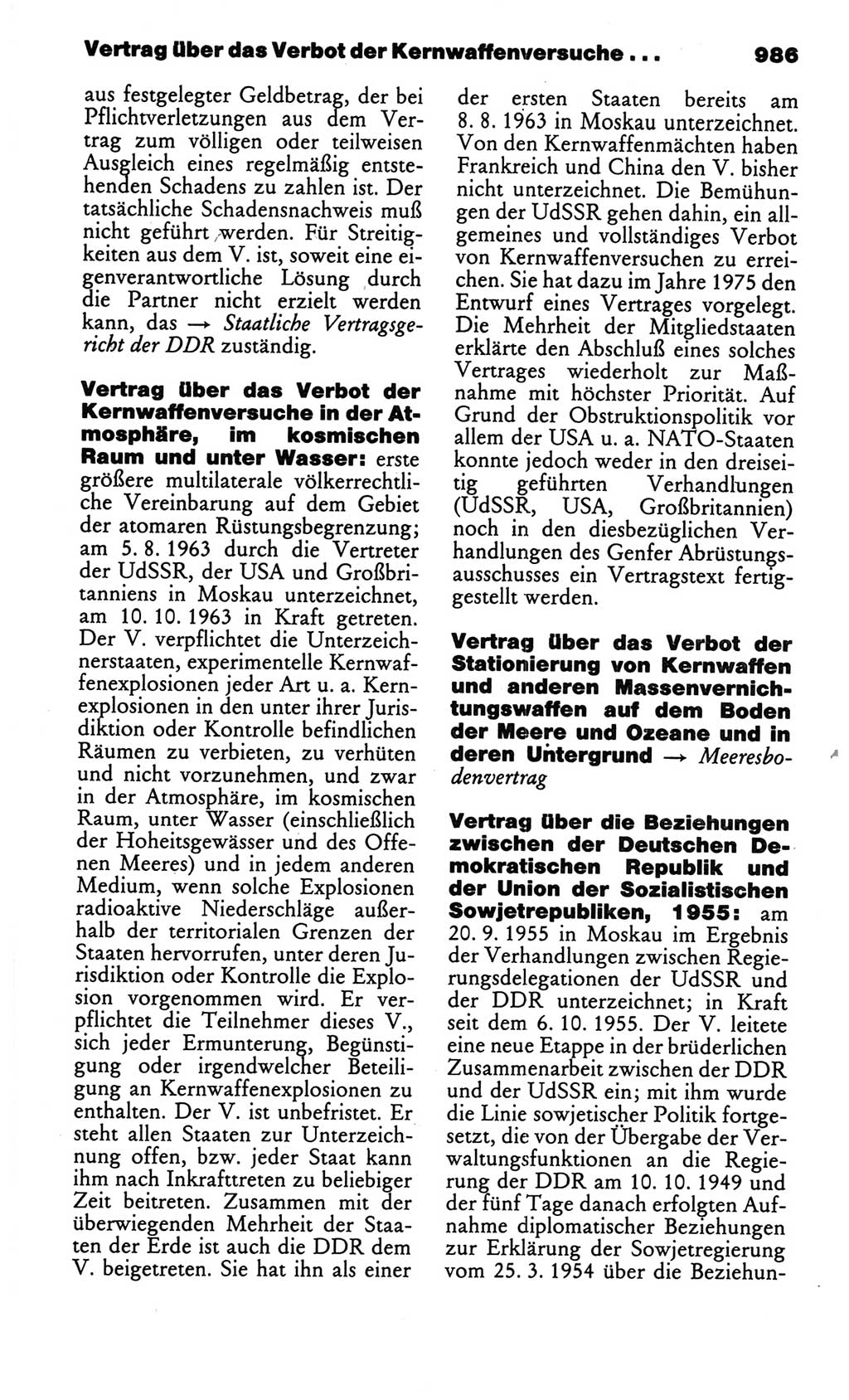 Kleines politisches Wörterbuch [Deutsche Demokratische Republik (DDR)] 1986, Seite 986 (Kl. pol. Wb. DDR 1986, S. 986)