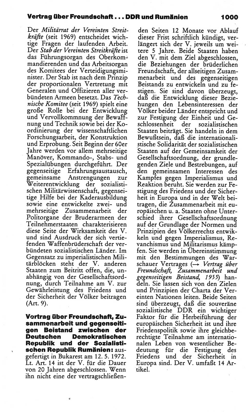Kleines politisches Wörterbuch [Deutsche Demokratische Republik (DDR)] 1986, Seite 1000 (Kl. pol. Wb. DDR 1986, S. 1000)