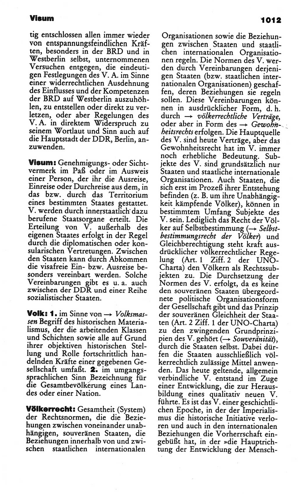 Kleines politisches Wörterbuch [Deutsche Demokratische Republik (DDR)] 1986, Seite 1012 (Kl. pol. Wb. DDR 1986, S. 1012)