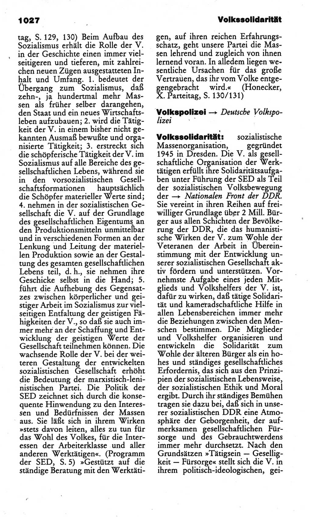 Kleines politisches Wörterbuch [Deutsche Demokratische Republik (DDR)] 1986, Seite 1027 (Kl. pol. Wb. DDR 1986, S. 1027)