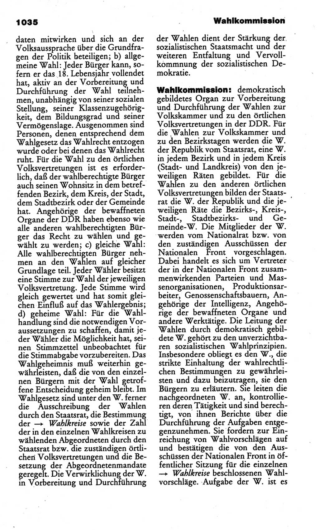 Kleines politisches Wörterbuch [Deutsche Demokratische Republik (DDR)] 1986, Seite 1035 (Kl. pol. Wb. DDR 1986, S. 1035)