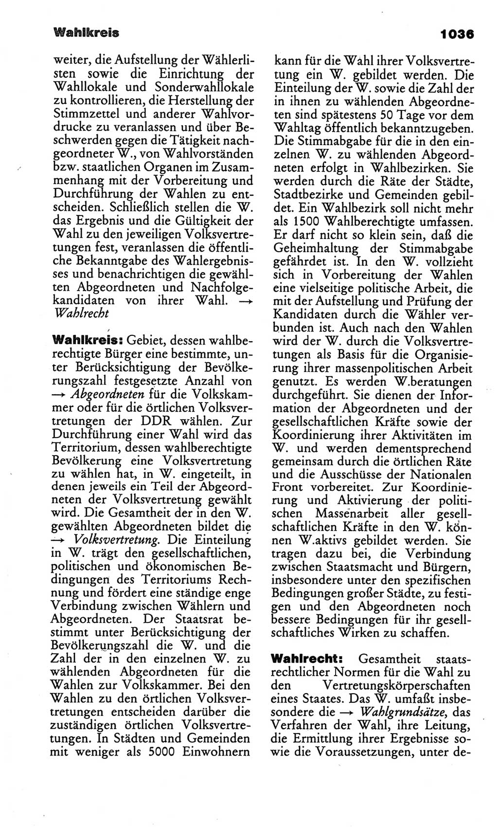 Kleines politisches Wörterbuch [Deutsche Demokratische Republik (DDR)] 1986, Seite 1036 (Kl. pol. Wb. DDR 1986, S. 1036)