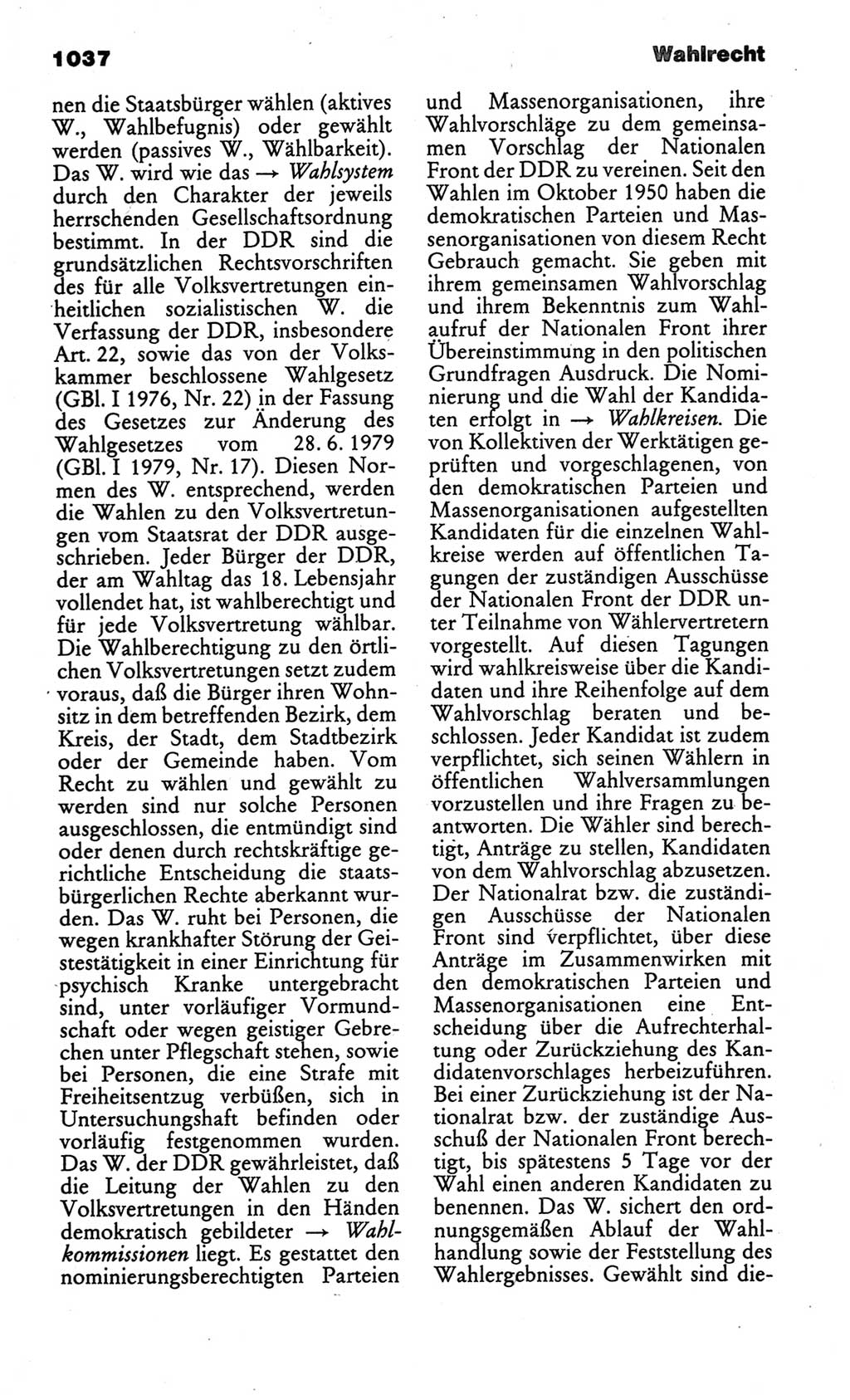 Kleines politisches Wörterbuch [Deutsche Demokratische Republik (DDR)] 1986, Seite 1037 (Kl. pol. Wb. DDR 1986, S. 1037)