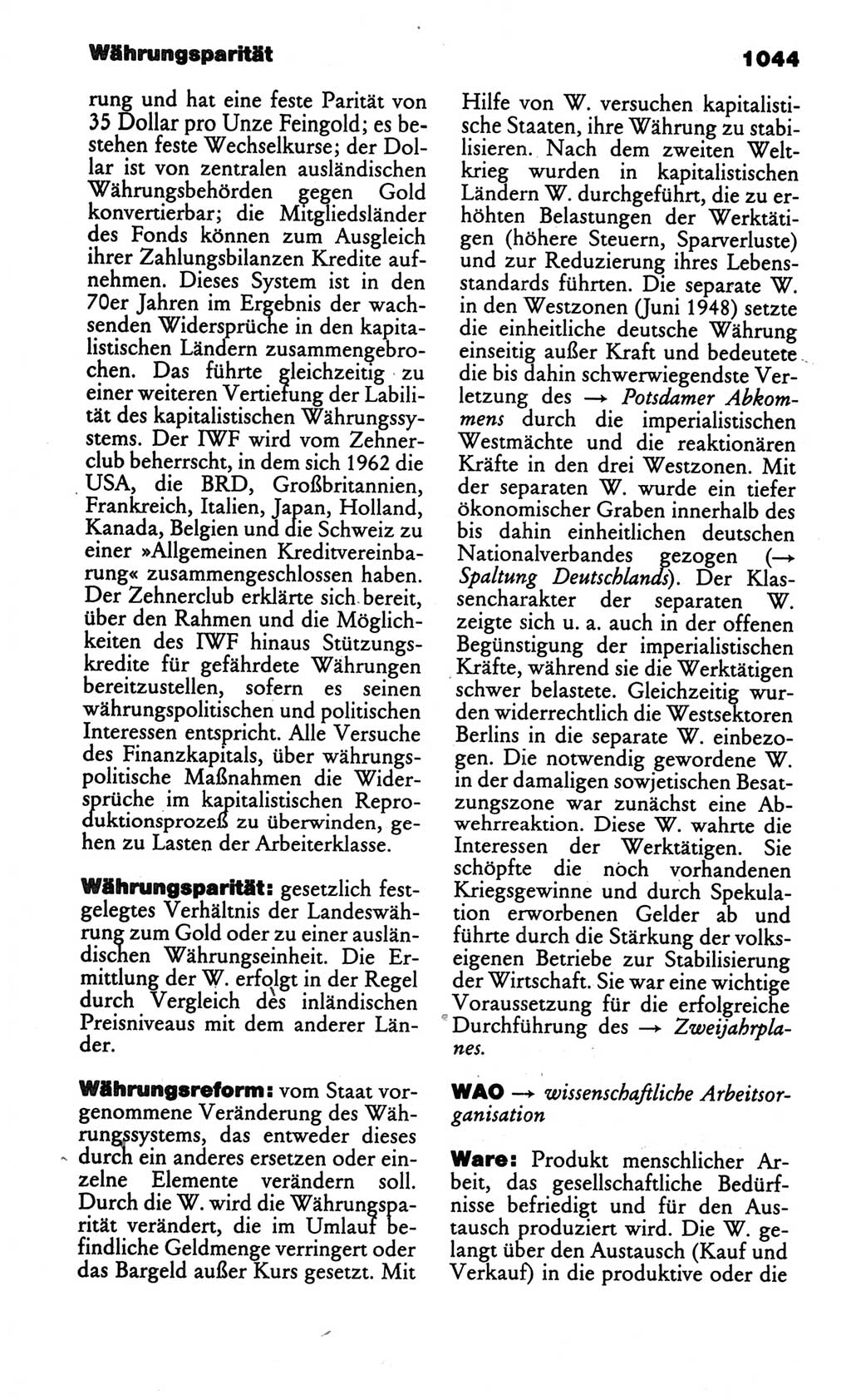 Kleines politisches Wörterbuch [Deutsche Demokratische Republik (DDR)] 1986, Seite 1044 (Kl. pol. Wb. DDR 1986, S. 1044)