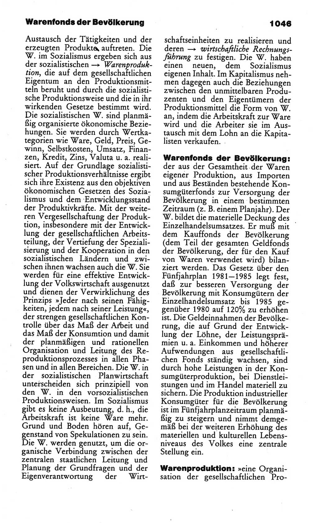 Kleines politisches Wörterbuch [Deutsche Demokratische Republik (DDR)] 1986, Seite 1046 (Kl. pol. Wb. DDR 1986, S. 1046)