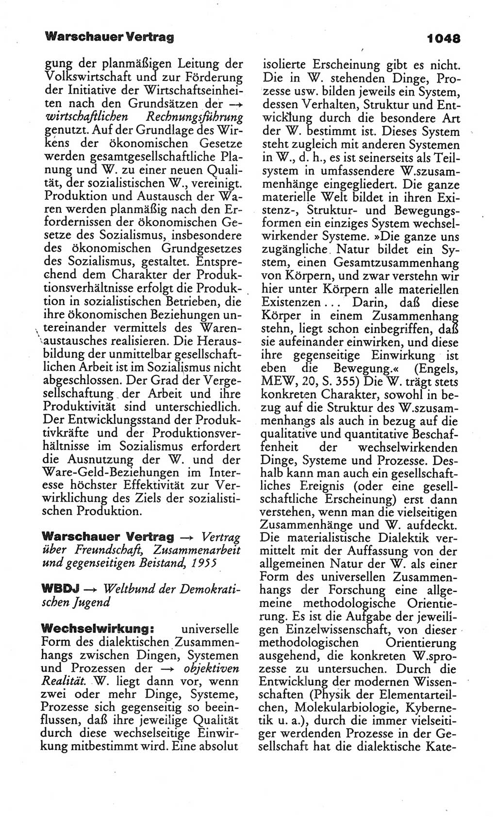 Kleines politisches Wörterbuch [Deutsche Demokratische Republik (DDR)] 1986, Seite 1048 (Kl. pol. Wb. DDR 1986, S. 1048)