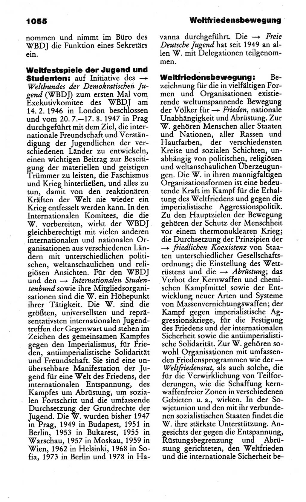 Kleines politisches Wörterbuch [Deutsche Demokratische Republik (DDR)] 1986, Seite 1055 (Kl. pol. Wb. DDR 1986, S. 1055)