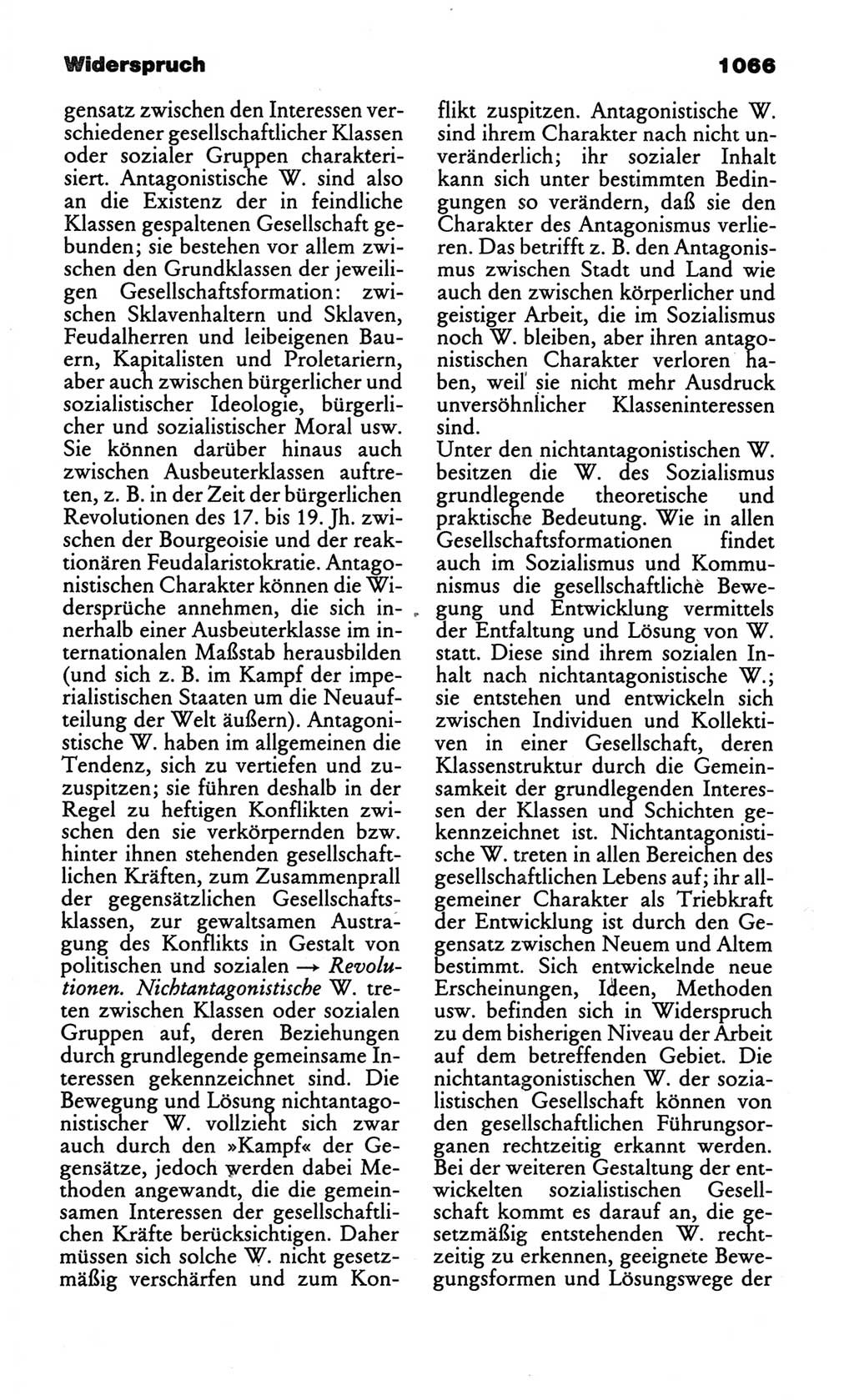 Kleines politisches Wörterbuch [Deutsche Demokratische Republik (DDR)] 1986, Seite 1066 (Kl. pol. Wb. DDR 1986, S. 1066)