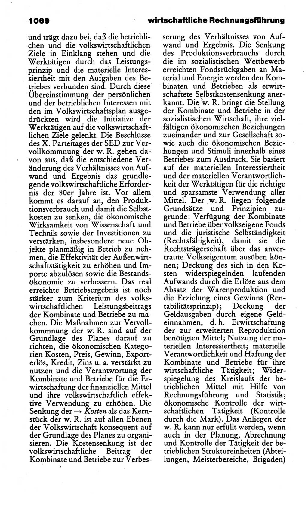 Kleines politisches Wörterbuch [Deutsche Demokratische Republik (DDR)] 1986, Seite 1069 (Kl. pol. Wb. DDR 1986, S. 1069)