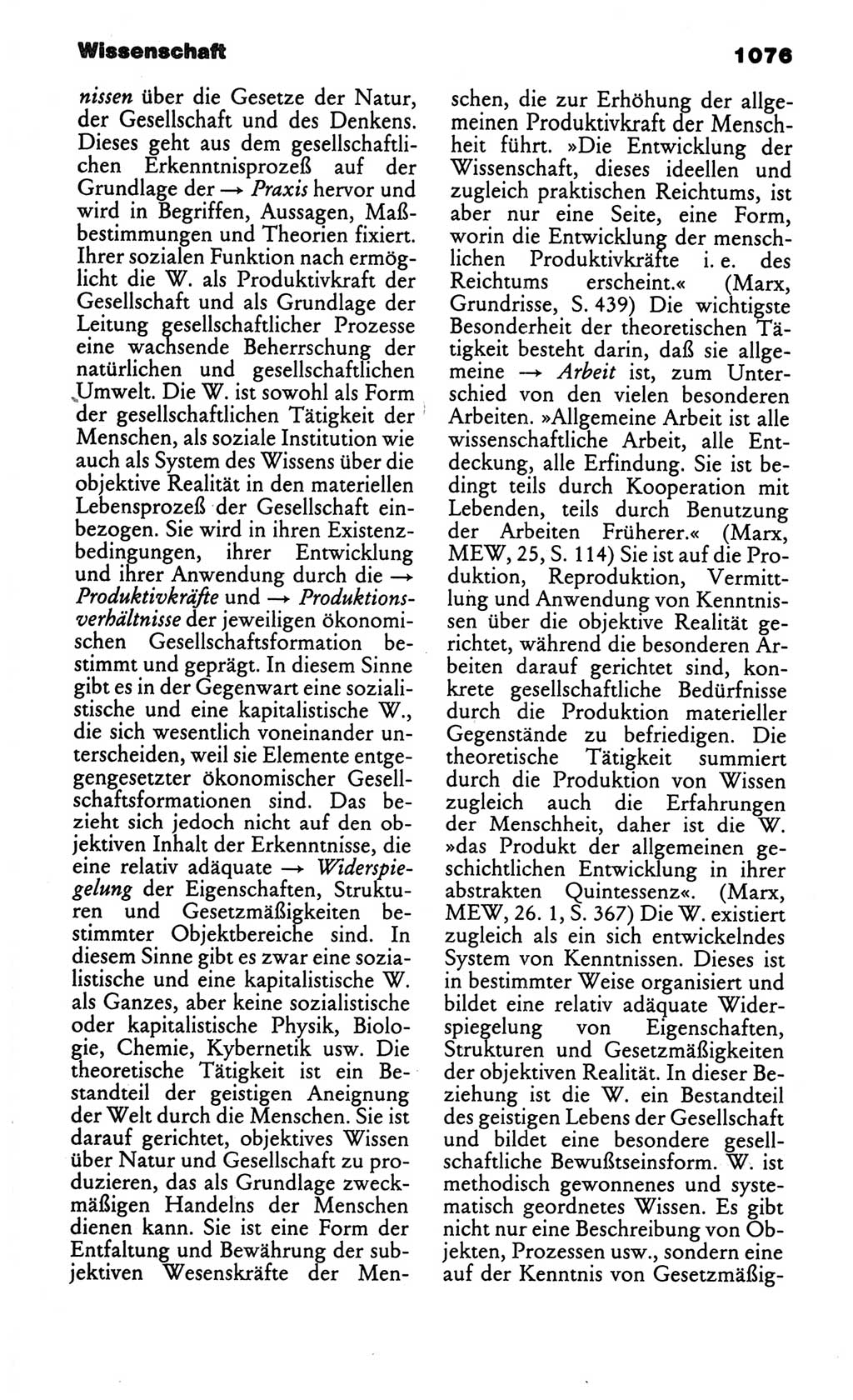 Kleines politisches Wörterbuch [Deutsche Demokratische Republik (DDR)] 1986, Seite 1076 (Kl. pol. Wb. DDR 1986, S. 1076)