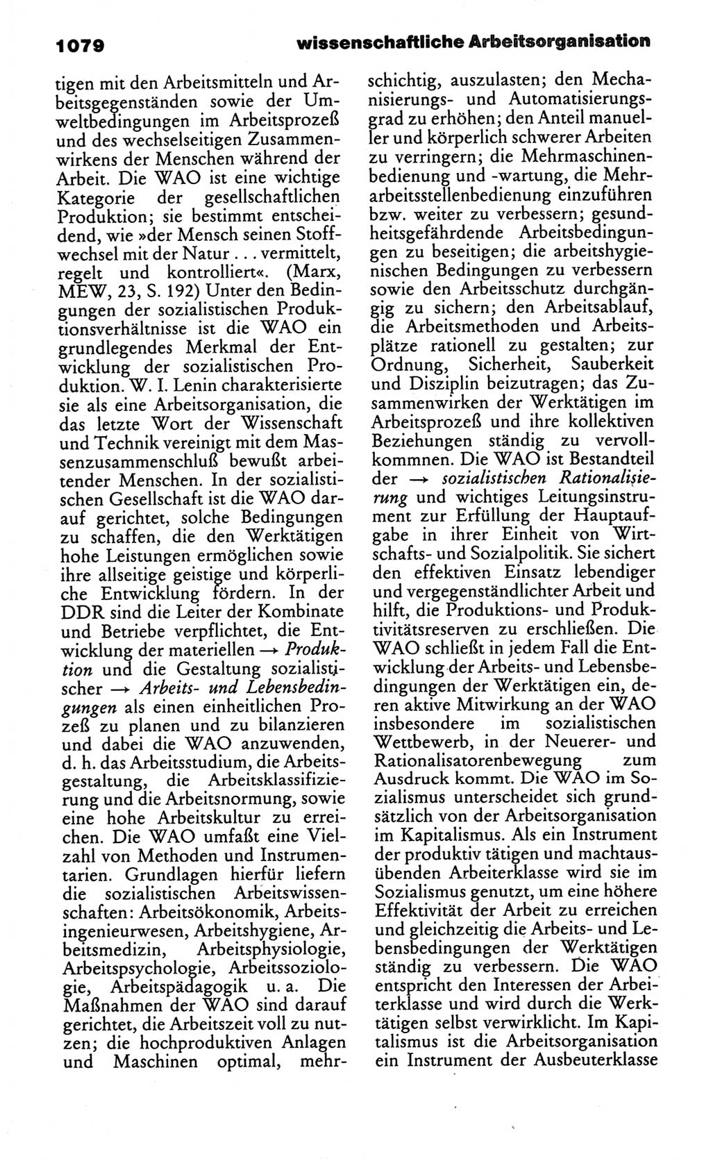 Kleines politisches Wörterbuch [Deutsche Demokratische Republik (DDR)] 1986, Seite 1079 (Kl. pol. Wb. DDR 1986, S. 1079)