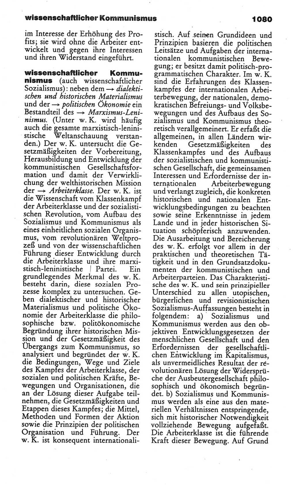 Kleines politisches Wörterbuch [Deutsche Demokratische Republik (DDR)] 1986, Seite 1080 (Kl. pol. Wb. DDR 1986, S. 1080)