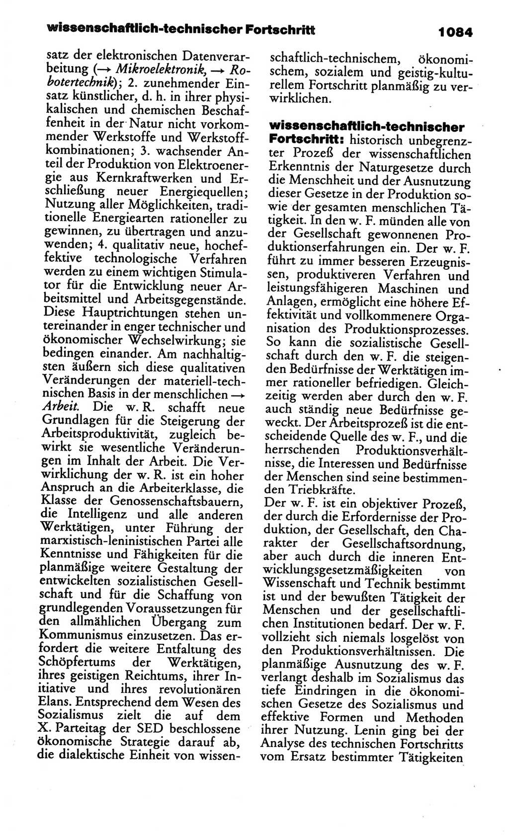 Kleines politisches Wörterbuch [Deutsche Demokratische Republik (DDR)] 1986, Seite 1084 (Kl. pol. Wb. DDR 1986, S. 1084)