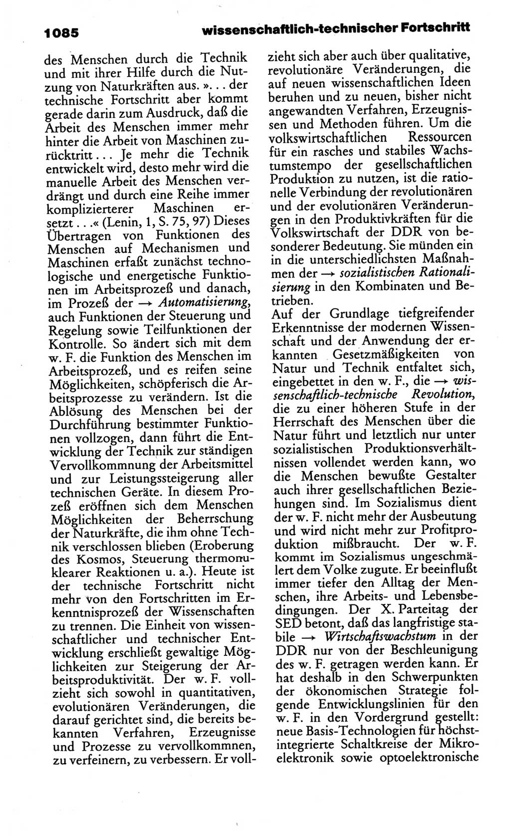 Kleines politisches Wörterbuch [Deutsche Demokratische Republik (DDR)] 1986, Seite 1085 (Kl. pol. Wb. DDR 1986, S. 1085)