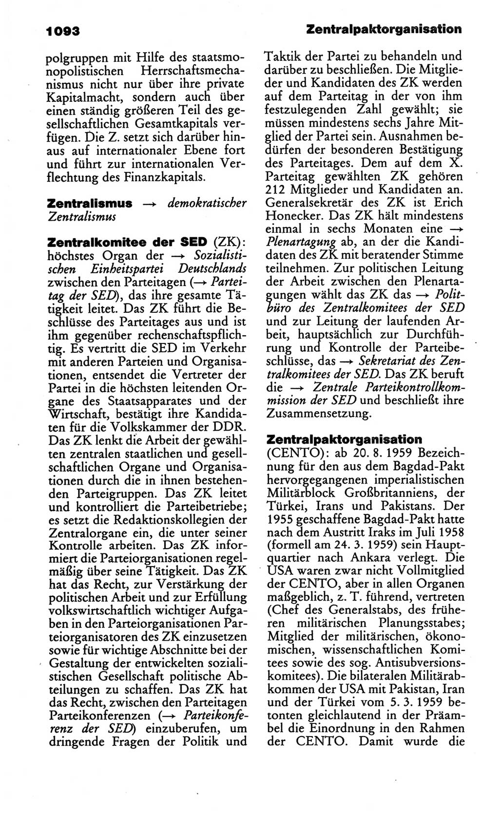 Kleines politisches Wörterbuch [Deutsche Demokratische Republik (DDR)] 1986, Seite 1093 (Kl. pol. Wb. DDR 1986, S. 1093)