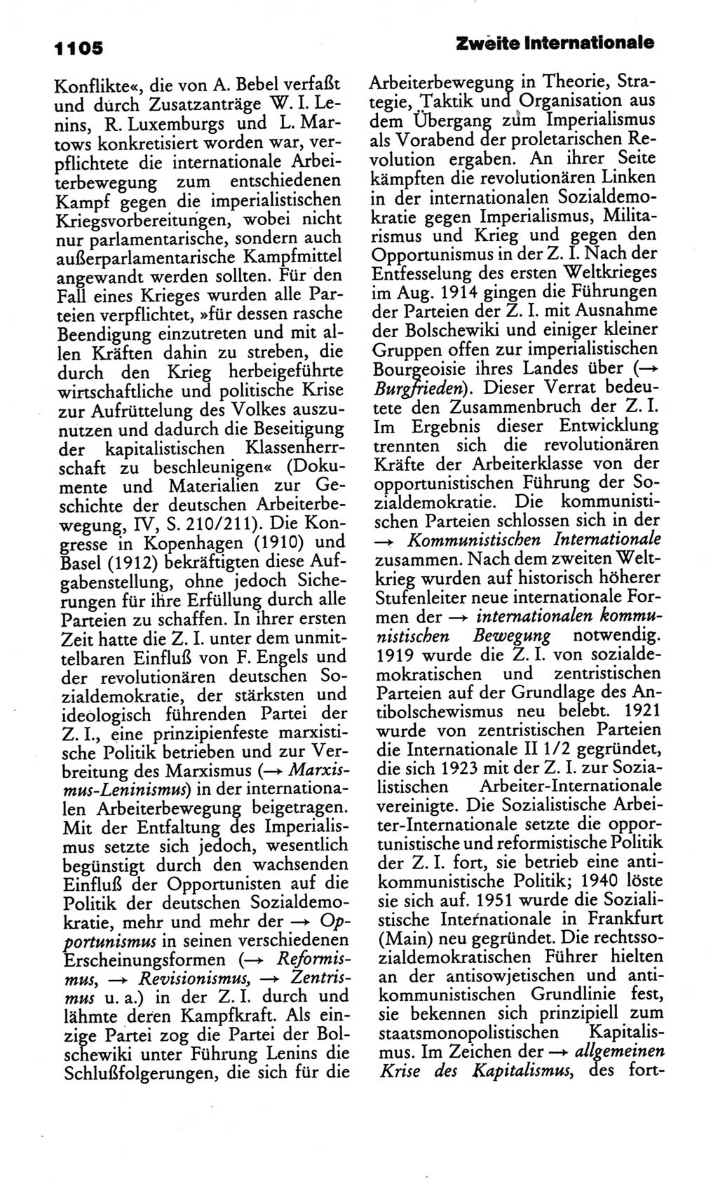 Kleines politisches Wörterbuch [Deutsche Demokratische Republik (DDR)] 1986, Seite 1105 (Kl. pol. Wb. DDR 1986, S. 1105)