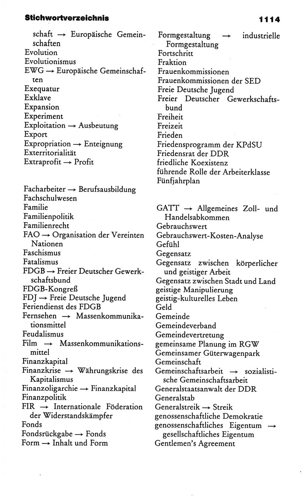 Kleines politisches Wörterbuch [Deutsche Demokratische Republik (DDR)] 1986, Seite 1114 (Kl. pol. Wb. DDR 1986, S. 1114)