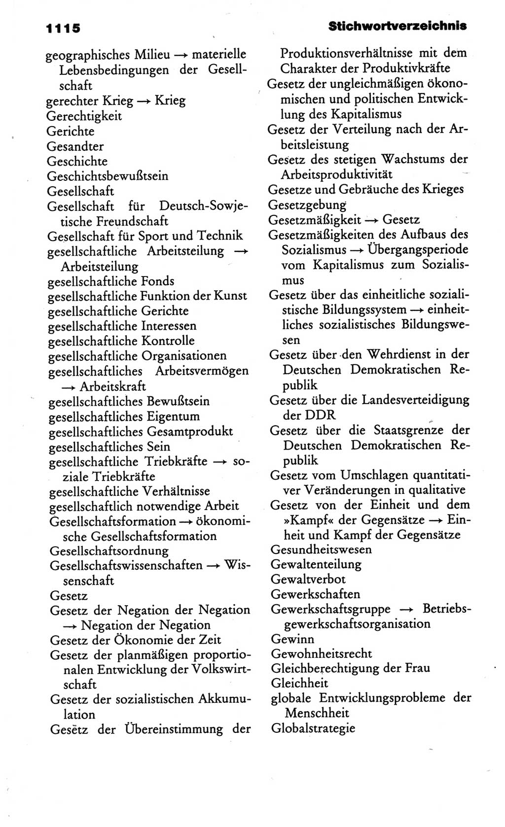 Kleines politisches Wörterbuch [Deutsche Demokratische Republik (DDR)] 1986, Seite 1115 (Kl. pol. Wb. DDR 1986, S. 1115)