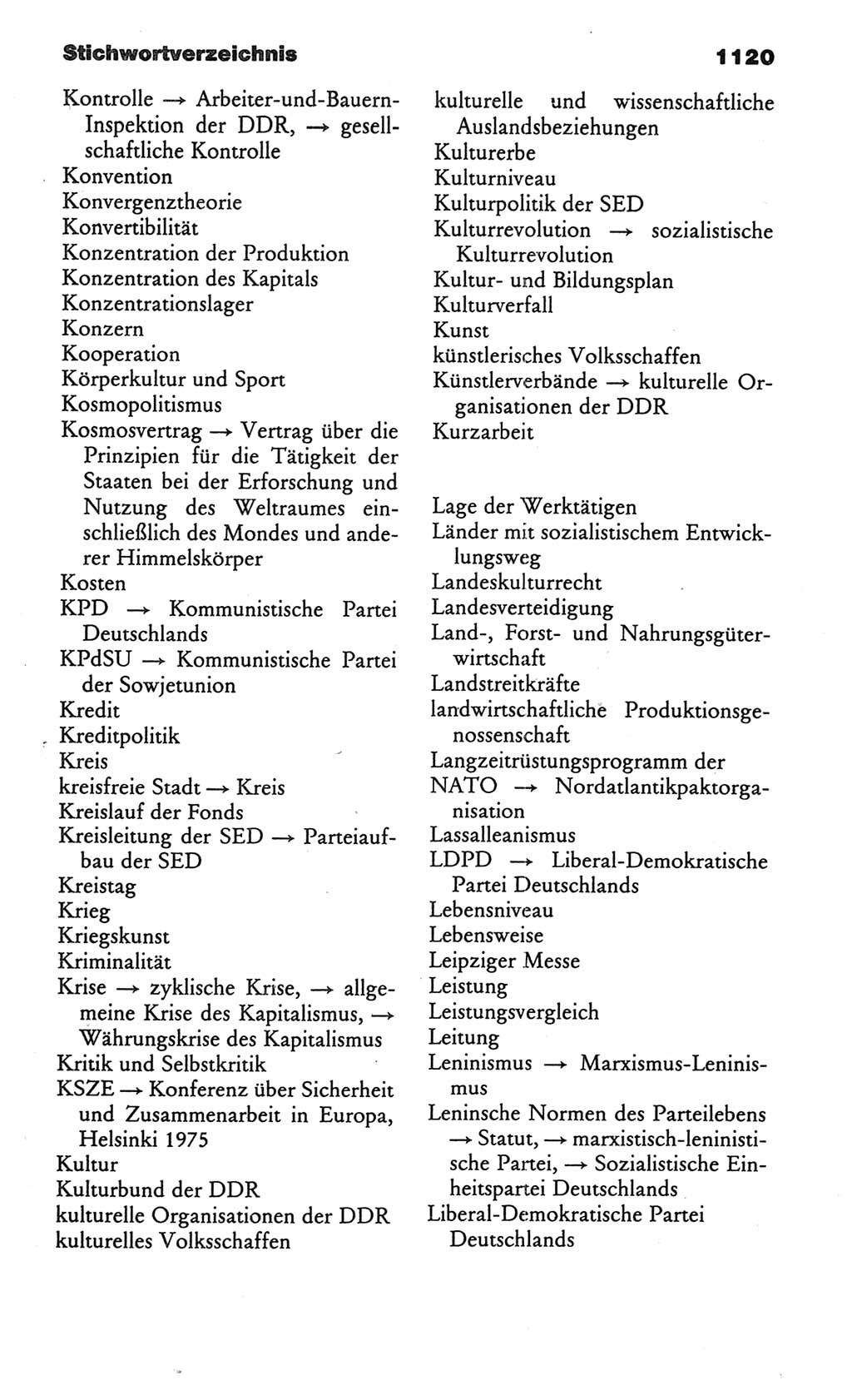 Kleines politisches Wörterbuch [Deutsche Demokratische Republik (DDR)] 1986, Seite 1120 (Kl. pol. Wb. DDR 1986, S. 1120)