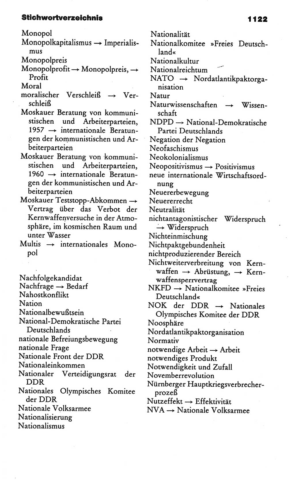Kleines politisches Wörterbuch [Deutsche Demokratische Republik (DDR)] 1986, Seite 1122 (Kl. pol. Wb. DDR 1986, S. 1122)