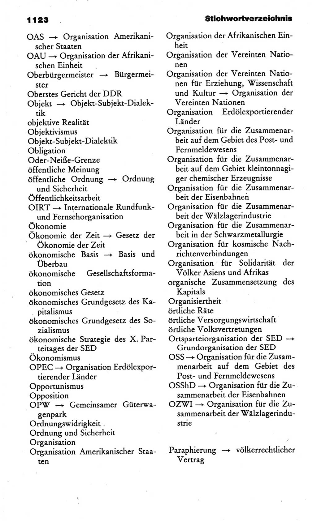 Kleines politisches Wörterbuch [Deutsche Demokratische Republik (DDR)] 1986, Seite 1123 (Kl. pol. Wb. DDR 1986, S. 1123)