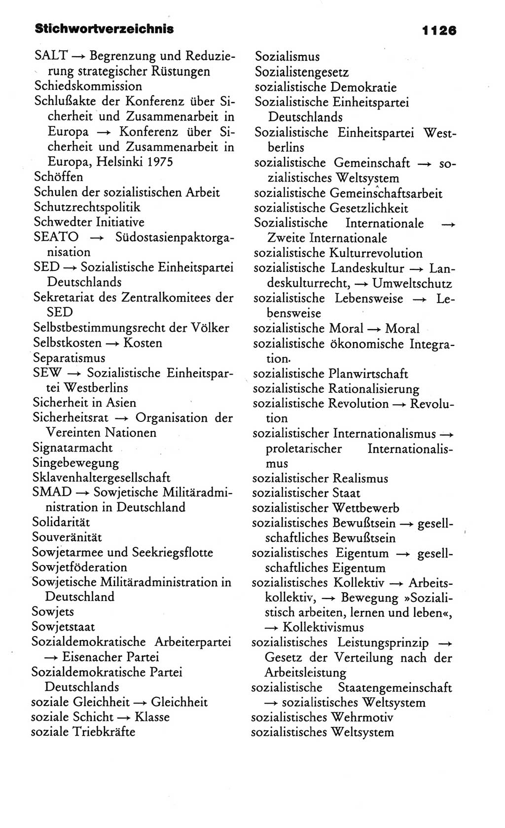 Kleines politisches Wörterbuch [Deutsche Demokratische Republik (DDR)] 1986, Seite 1126 (Kl. pol. Wb. DDR 1986, S. 1126)