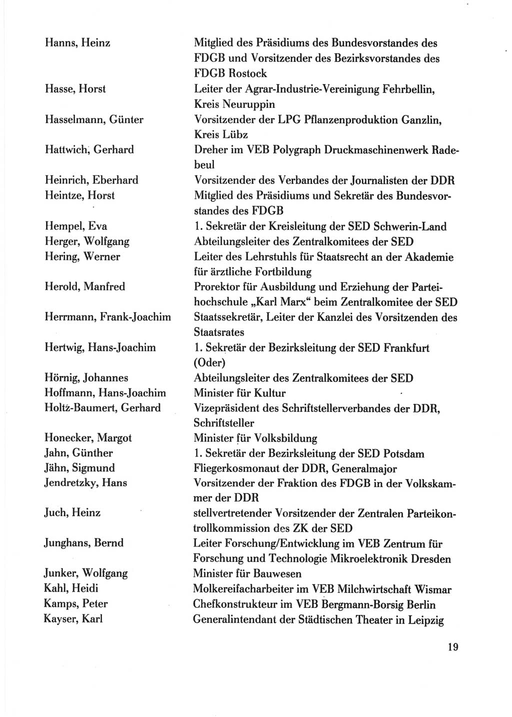 Protokoll der Verhandlungen des Ⅺ. Parteitages der Sozialistischen Einheitspartei Deutschlands (SED) [Deutsche Demokratische Republik (DDR)] 1986, Seite 19