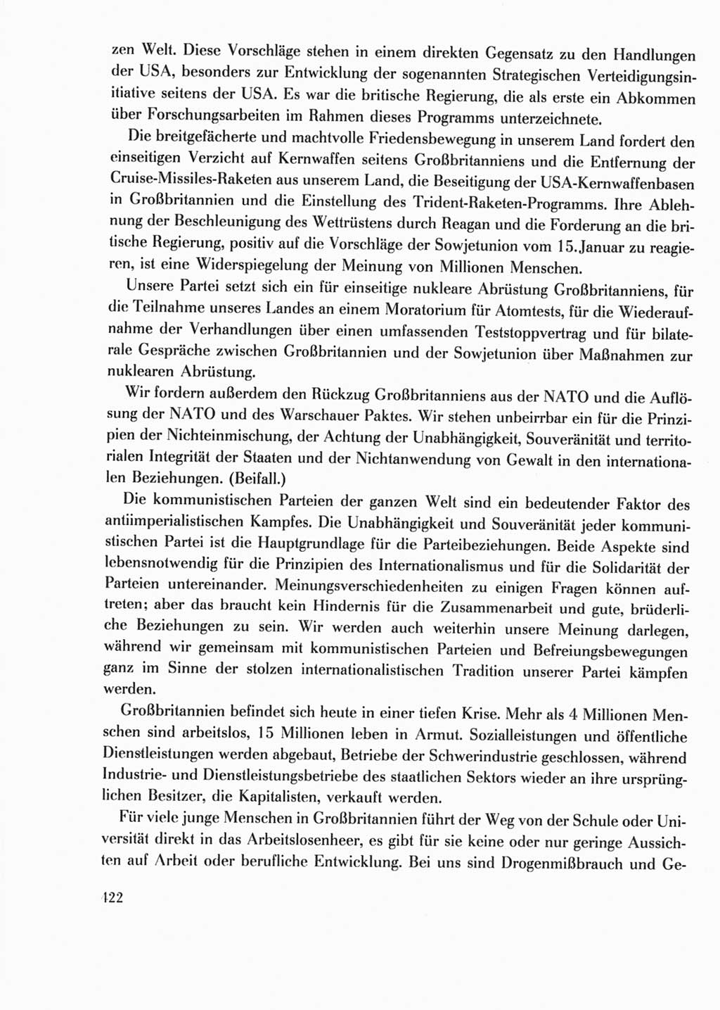 Protokoll der Verhandlungen des Ⅺ. Parteitages der Sozialistischen Einheitspartei Deutschlands (SED) [Deutsche Demokratische Republik (DDR)] 1986, Seite 422