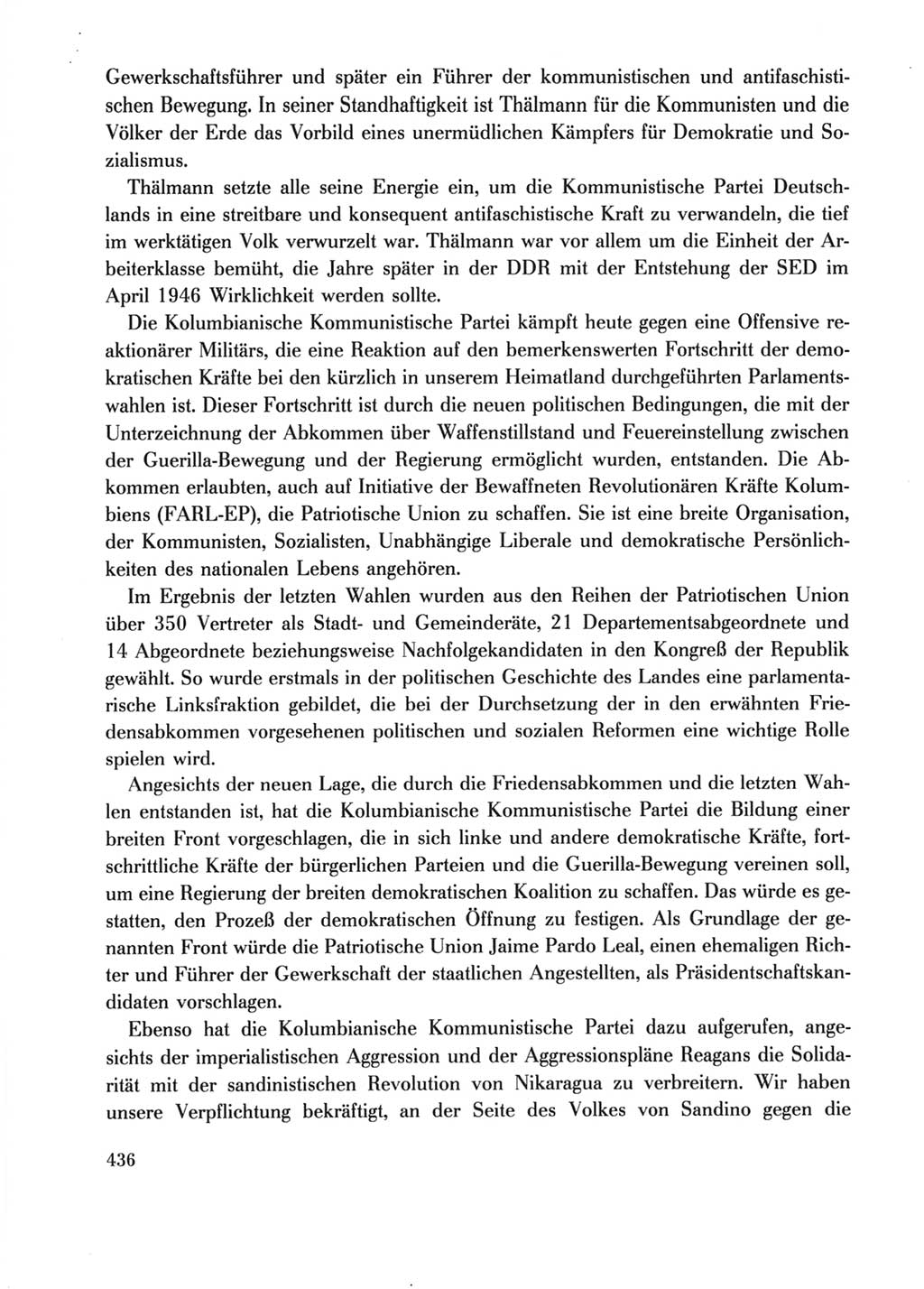 Protokoll der Verhandlungen des Ⅺ. Parteitages der Sozialistischen Einheitspartei Deutschlands (SED) [Deutsche Demokratische Republik (DDR)] 1986, Seite 436