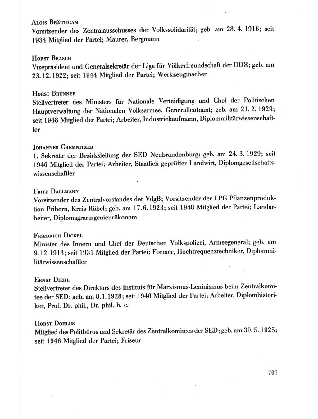 Protokoll der Verhandlungen des Ⅺ. Parteitages der Sozialistischen Einheitspartei Deutschlands (SED) [Deutsche Demokratische Republik (DDR)] 1986, Seite 707